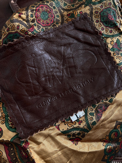 Vintage Jacket 100% Leather Made in Italy (M)