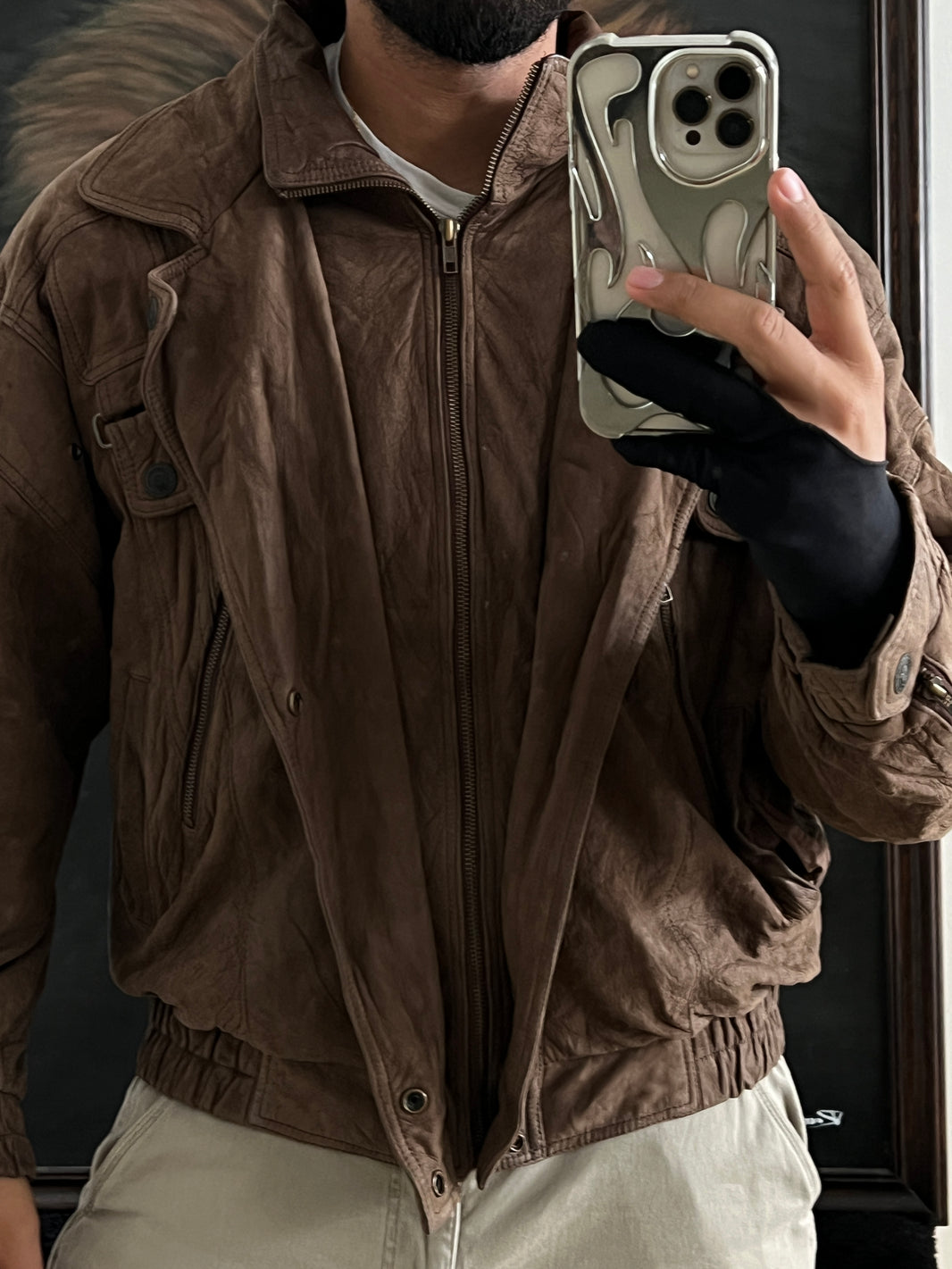 Vintage leather jacket 3M (L)