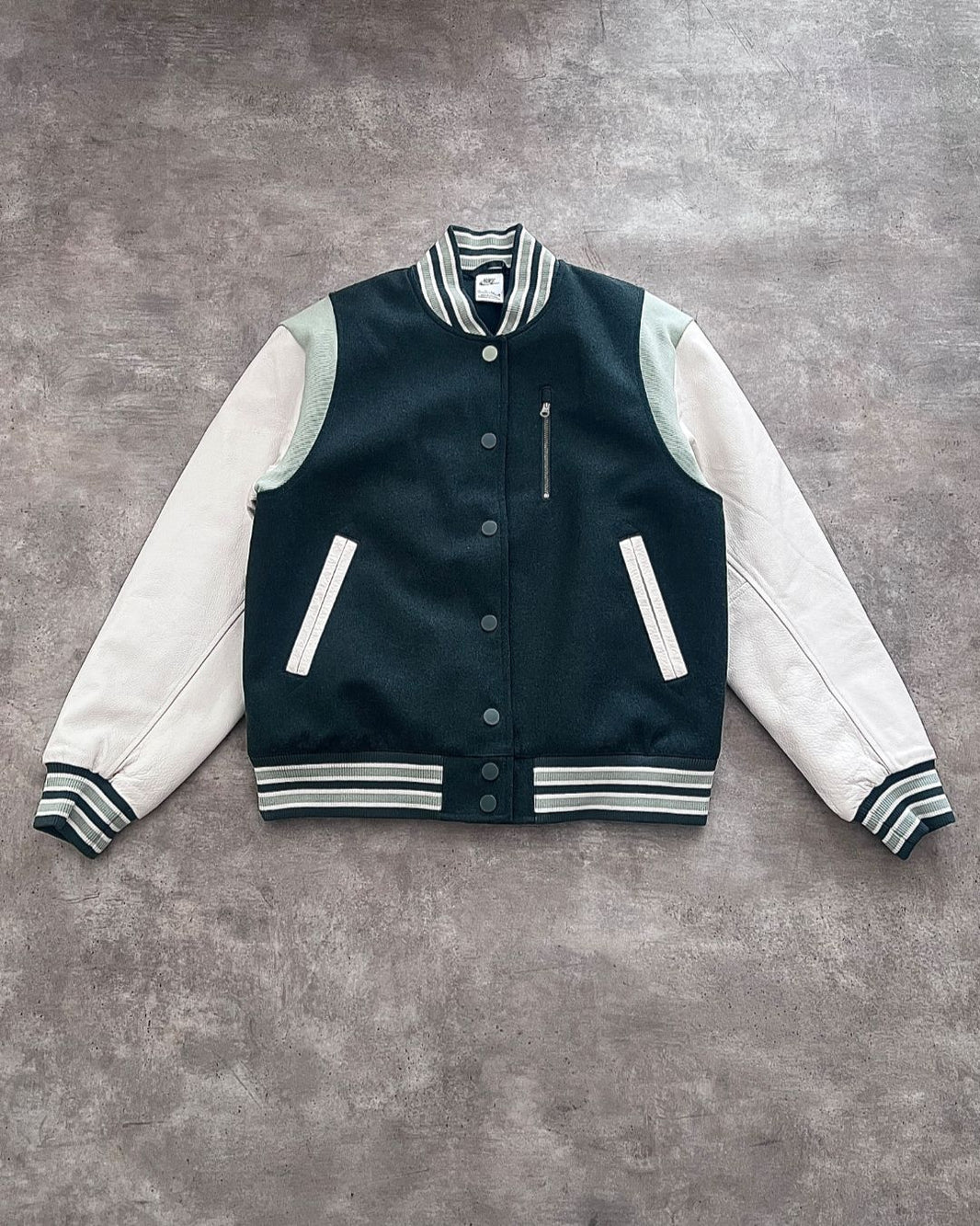 LEATHER WOOL DETROYER NIKE JACKET (S)