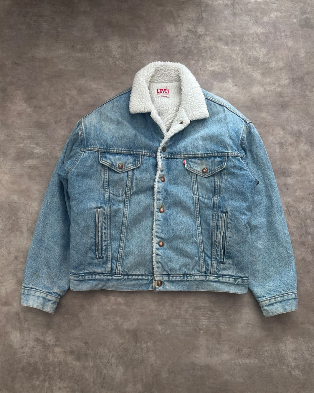 VINTAGE SHERPA DENIM JACKET LEVI'S (L)