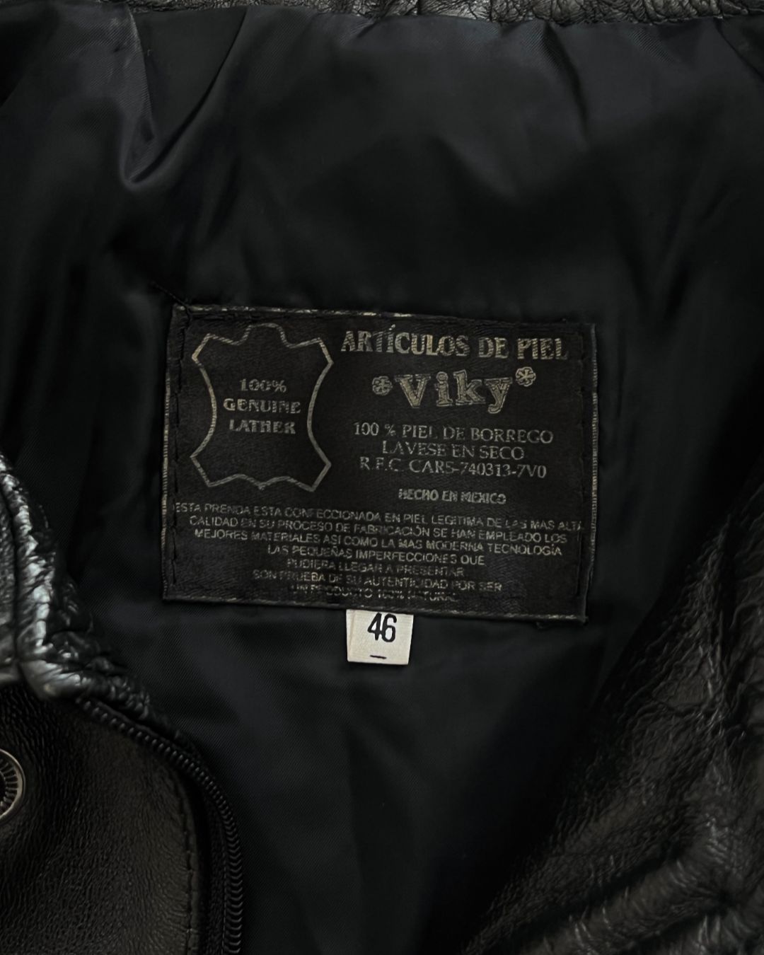 HUNTER BLCK LEATHER JACKET (M)