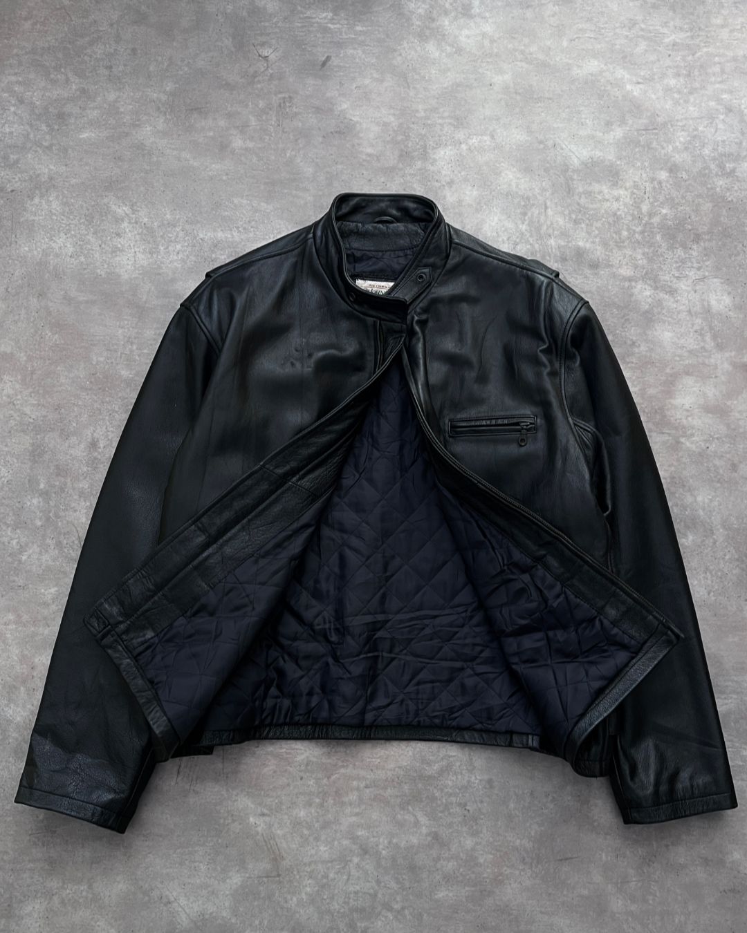 BIKER LEATHER JACKET (XL)