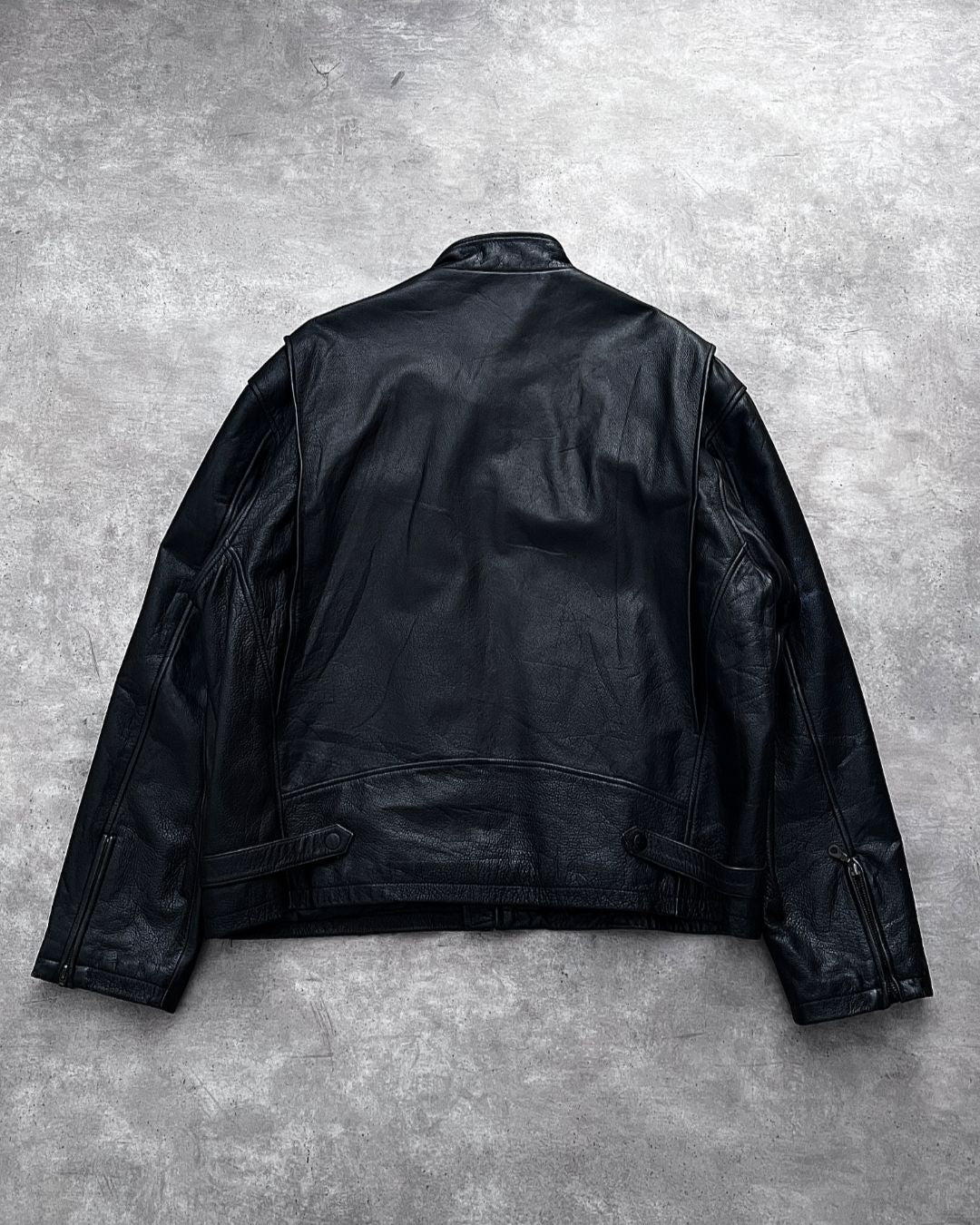 BIKER LEATHER JACKET (XL)