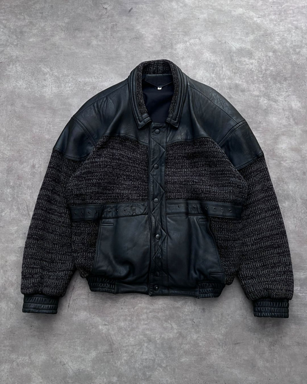 LEATHER VINTAGE JACKET (L)