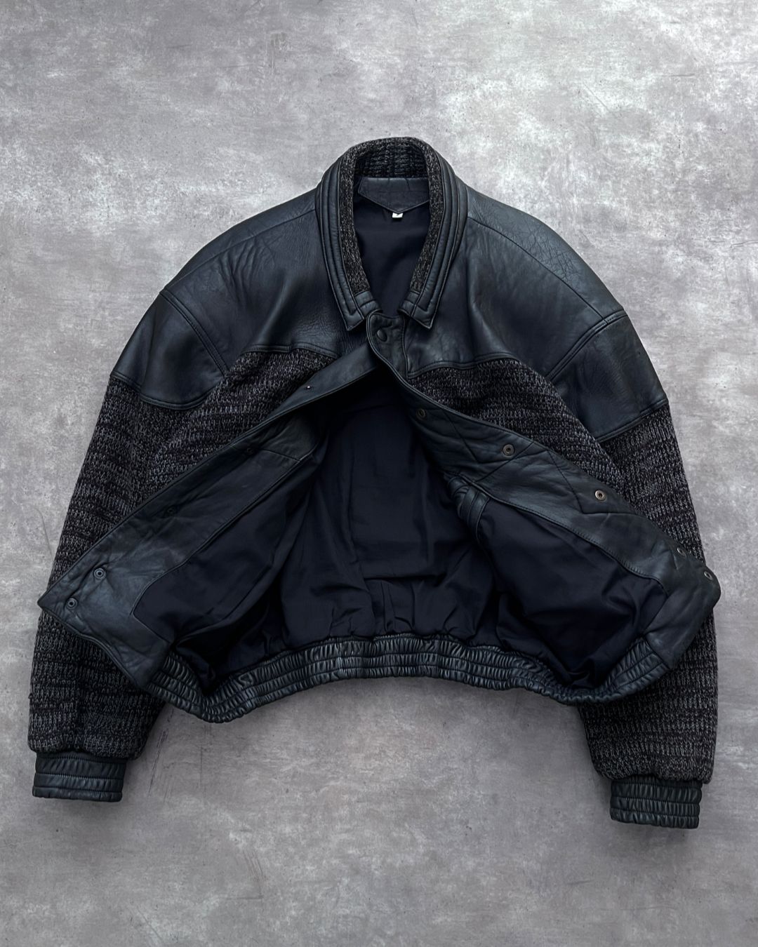 LEATHER VINTAGE JACKET (L)