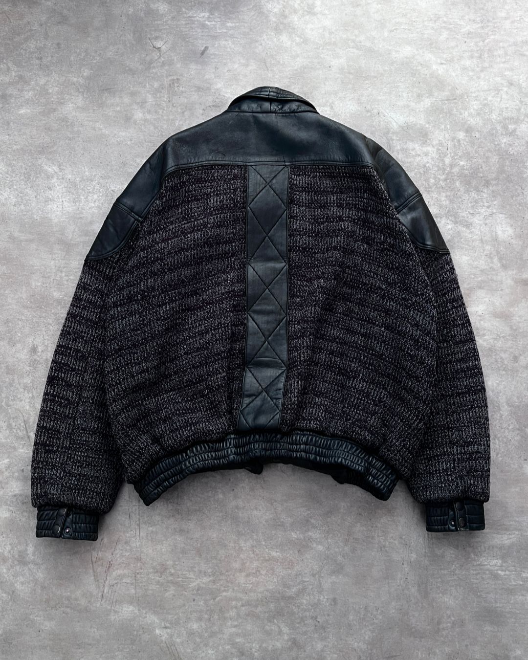 LEATHER VINTAGE JACKET (L)