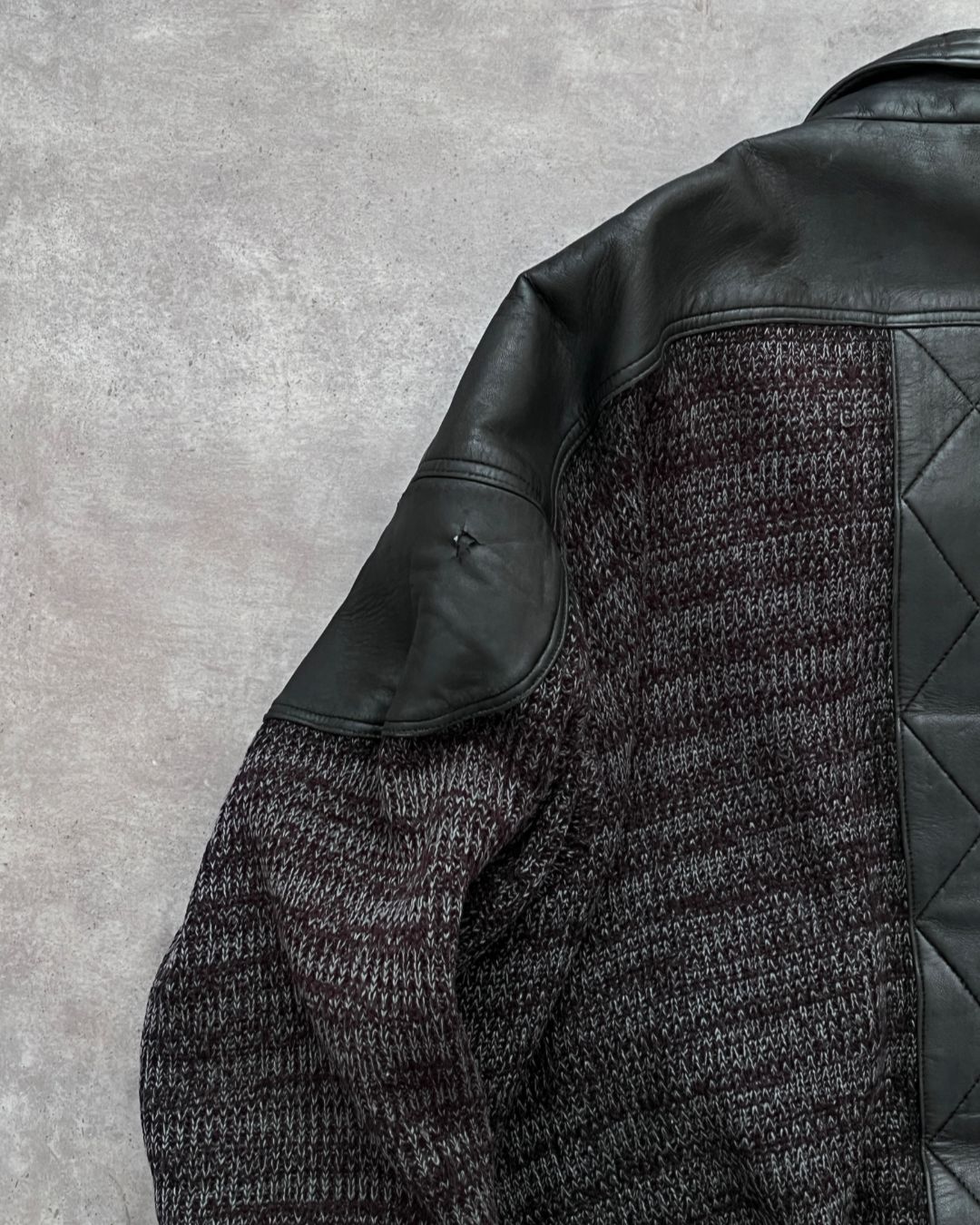 LEATHER VINTAGE JACKET (L)