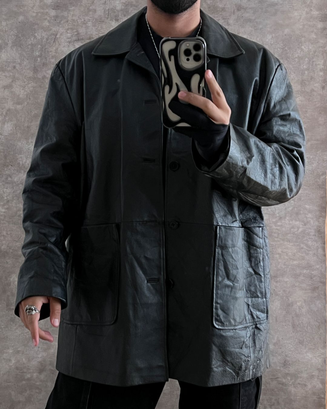 CAZADORA DE PIEL (2XL)