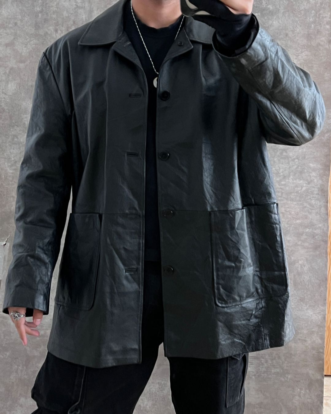 CAZADORA DE PIEL (2XL)