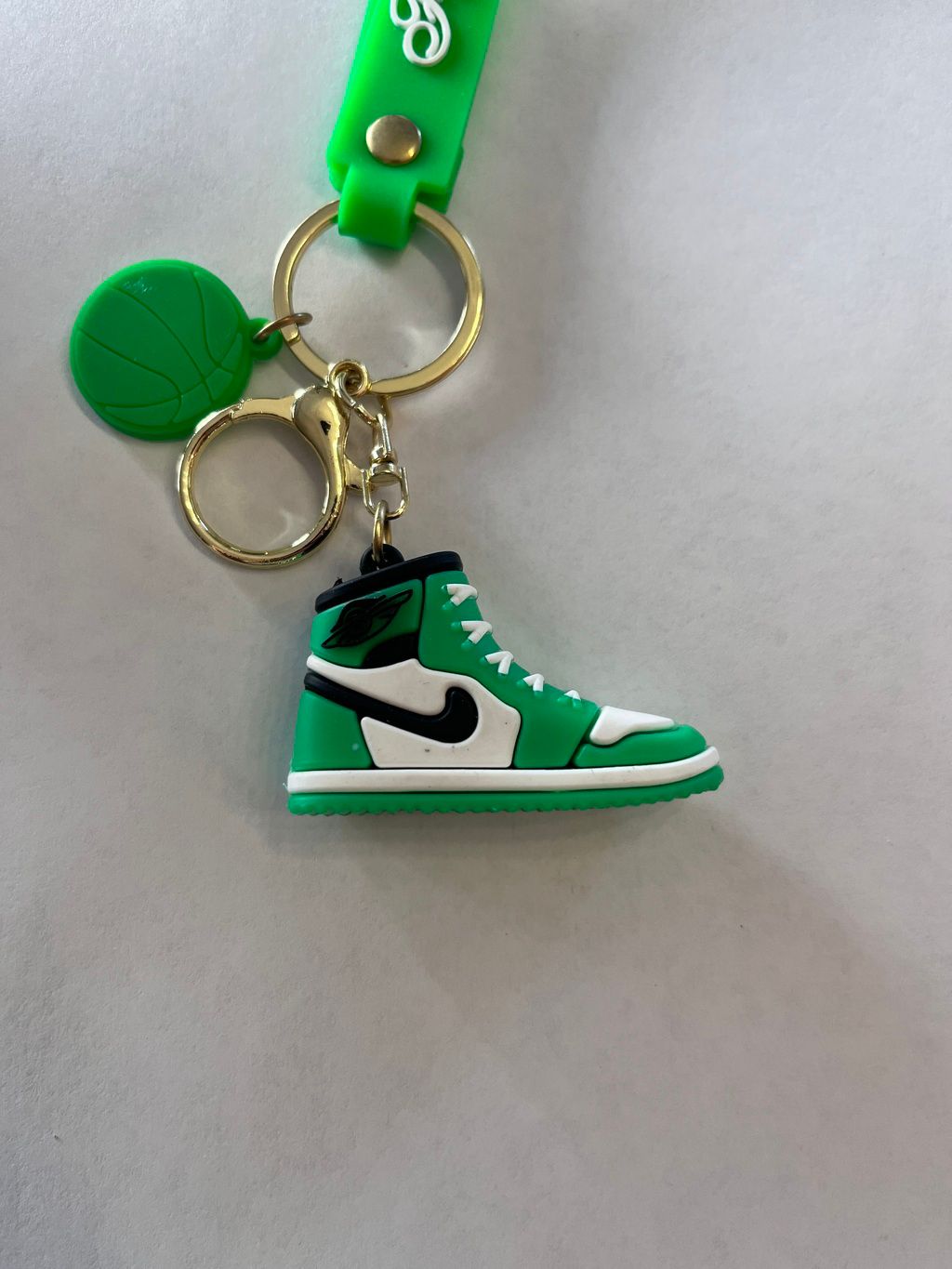Nike Green Keychain