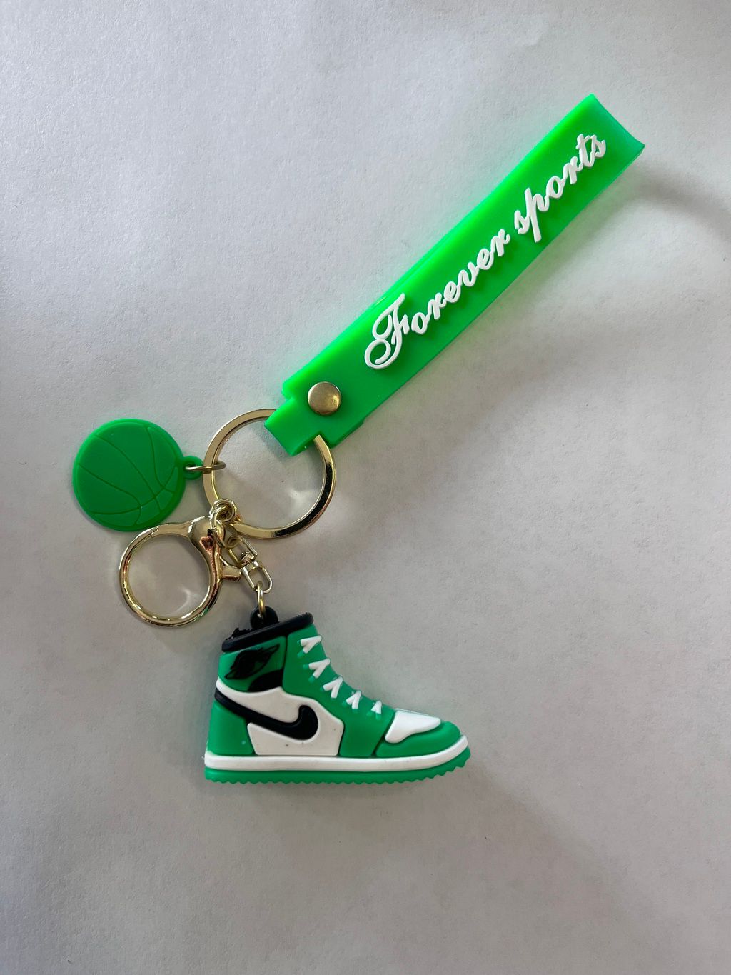 Nike Green Keychain