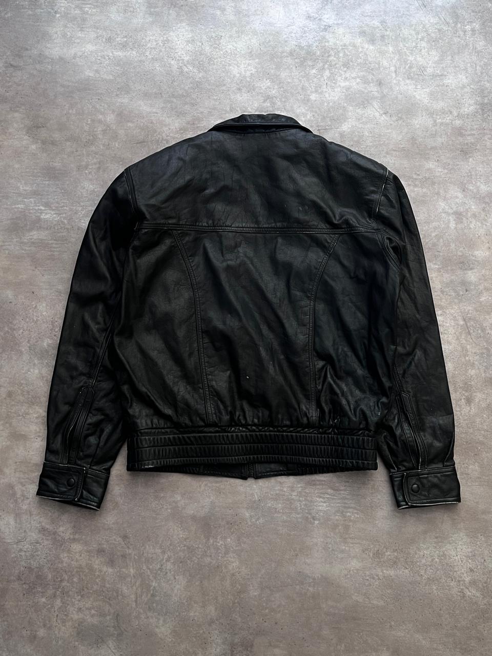 BOMBER LEATHER JACKET (M/L)